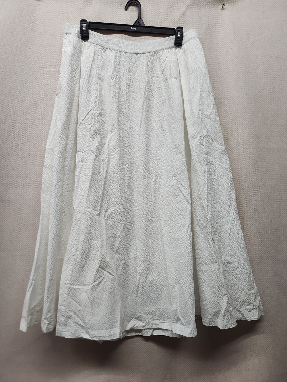 a. new day white lined maxi skirt